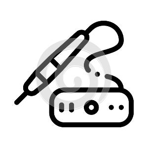 Hair Extent Tool Icon Vector Outline Illustration