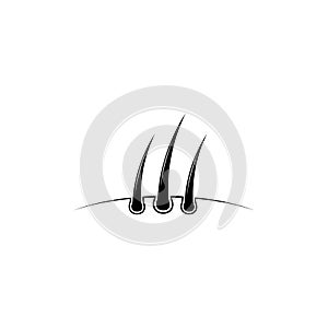 Hair icon design template illustration isolated