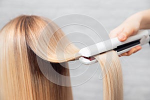 Hair iron straightening beauty treatment care salon spa