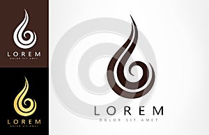 Hair logo vector