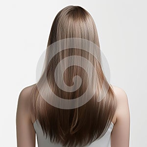 Ultra-high-definition Empty Hair Mockup Front And Back Images photo