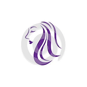 Hair salon logo vector icon