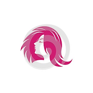 Hair salon logo vector icon