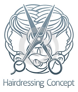 Hair Salon Stylist Hairdresser Concept