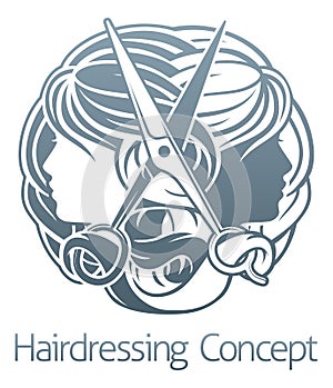 Hair Salon Stylist Hairdresser Icon