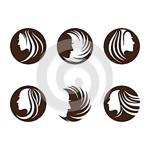 Hair salon vector icon illustration