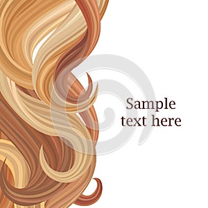 Hair style background with copy space