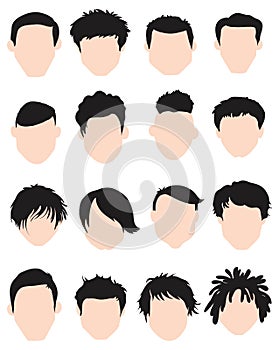 Hair style set for men