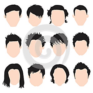 Hair style set for men