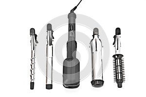 Hair styling set with straightener photo