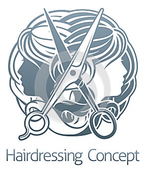 Hair Stylist Salon Hairdresser Concept