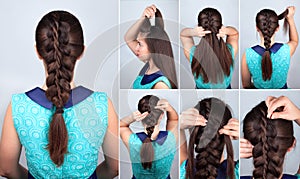 Hair tutorial. Braid hairstyle tutorial