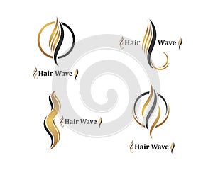 hair wave icon vector illustratin design symbol of hairstyle and salon