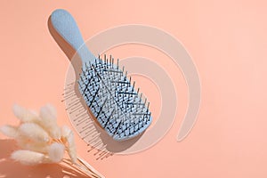 Hairbrush, brush for hair, accessories, copy space