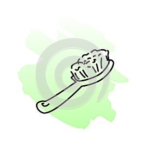 Hairbrush vector illustration