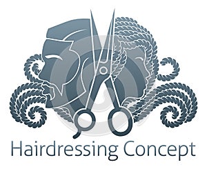 Hairdresser Silhouette Hair Salon Black Man Woman