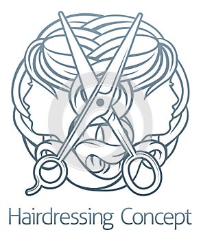 Hairdresser Stylist Hair Salon Concept