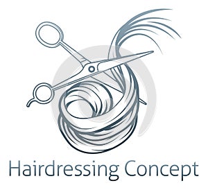 Hairdressers Scissors Cutting Hair