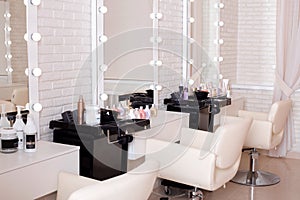 Hairdressing and beauty salon interior