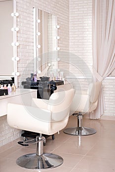 Hairdressing and beauty salon interior