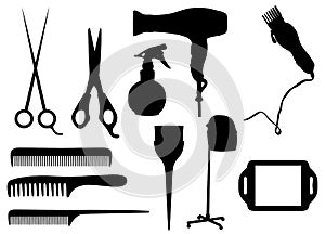 Hairdressing objects photo