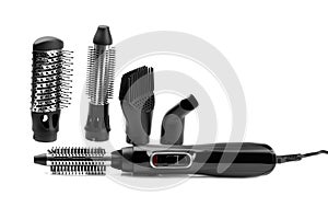 Hairdryer styler brush