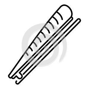 Hairpin barrette icon, outline style