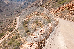 Hairpin bend in the historic Swartberg Pas