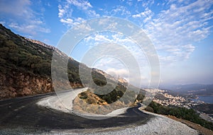 Hairpin Bend. Resort of Kas, Turkey