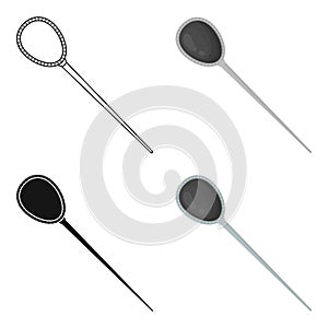 Hairstick icon in cartoon style isolated on white background. Jewelry and accessories symbol stock vector illustration.