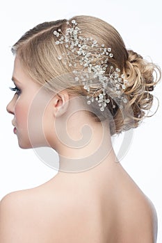 Hairstyle with hair accessory