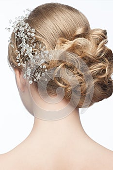 Hairstyle with hair accessory