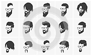 Hairstyles with a beard and mustache wearing