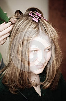 Hairstyling photo