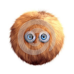 Hairy ball toy