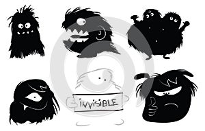 Hairy monsters icons