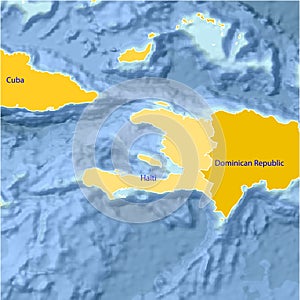 Haiti map.