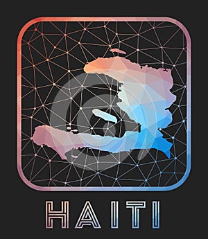 Haiti map design.