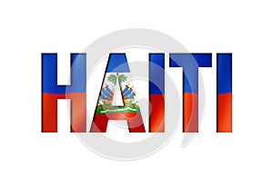 Haitian flag text font