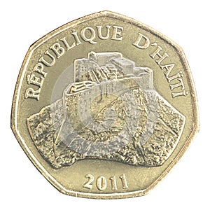 Haitian one gourde coin