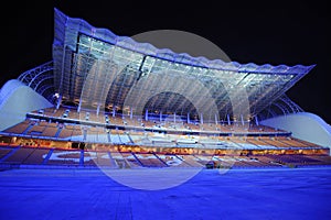 Haixinsha Asian Games Park at night