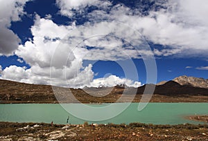 Haizi Mountain and Sisters lake in Tibet