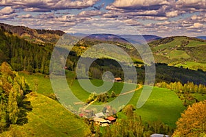 Haj rural settlement by Kokava - Linia in Veporske vrchy mountains