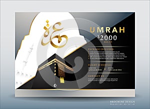 Hajj or Umrah brochure template photo