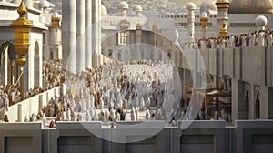 hajj and umrah islamic pilgrimage ritual AI Generated Image