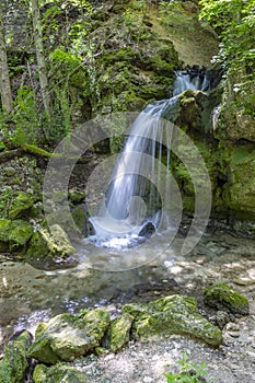 Hajsky waterfall, National Park Slovak Paradise, Slovakia