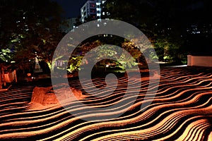 Hakata Lightup walk, Joten-temple, Japanese Rock garden