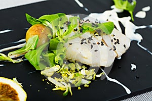 Hake in French recipe