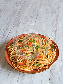 Hakka Noodles is a popular Indo-Chinese recipes.