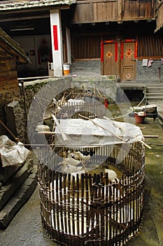 Hakka Roundhouse tulou located in Fujian, China